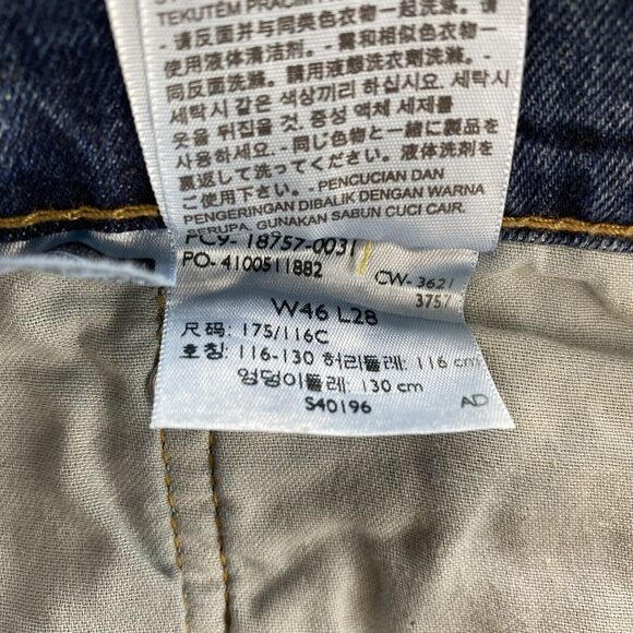 Levi's 541 Athletic Taper Jeans Men 46x28 Blue Stretch Big & Tall American Denim - Picture 8 of 14